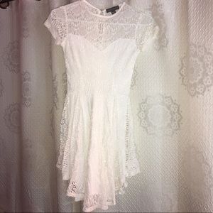 Kendall & Kylie white lace dress